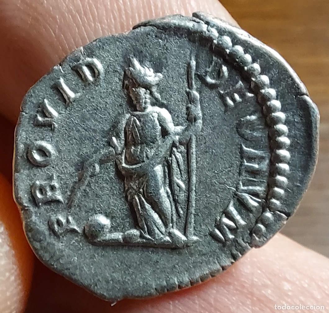 Monedas Imperio romano: Geta Caesar AR Denario (206 dC), Providentia - Foto 5
