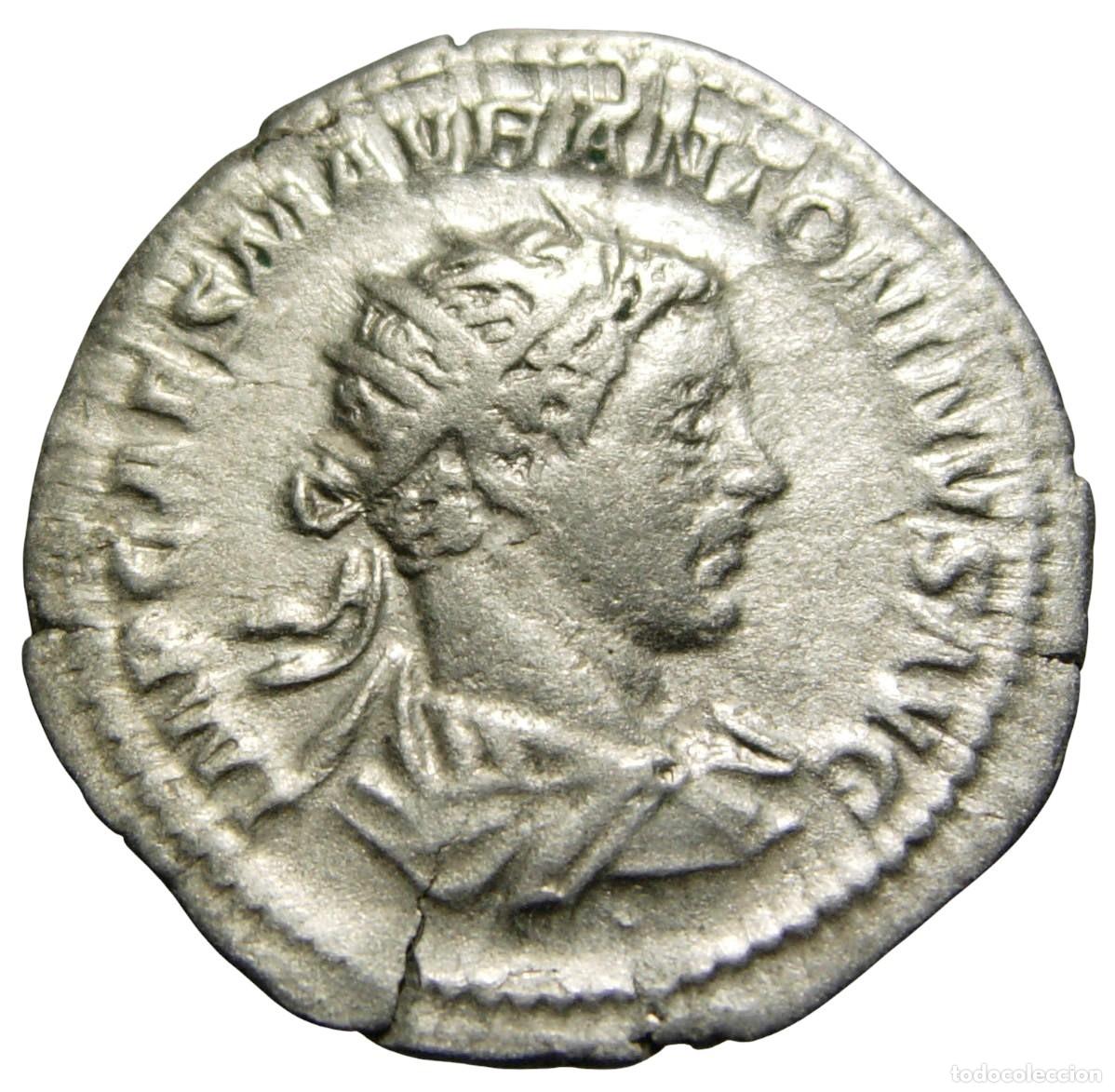 Monedas Imperio romano: Elagabalus AR Antoninianus (218-222 dC) Roma, RIC 1