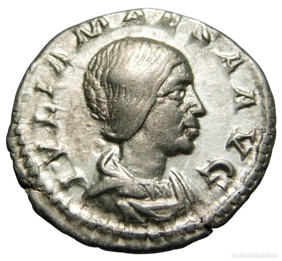 Monedas Imperio romano: Julia Maesa (218-222 dC) AR Denario, Felicitas