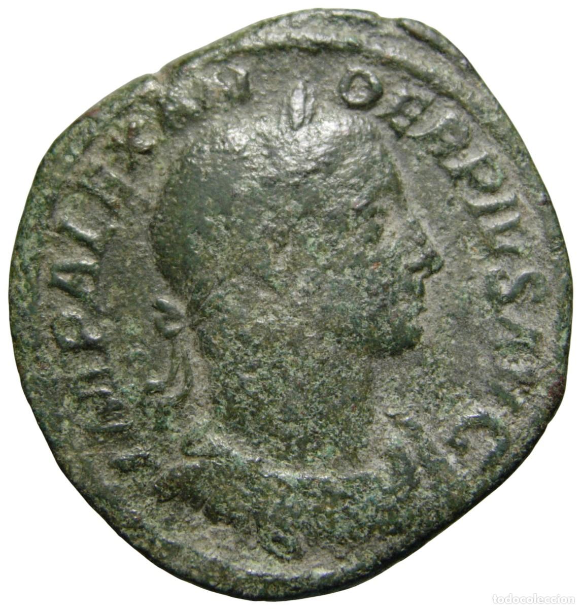 Monedas Imperio romano: Alejandro Severo (222-235 dC) Sestercio, Marte