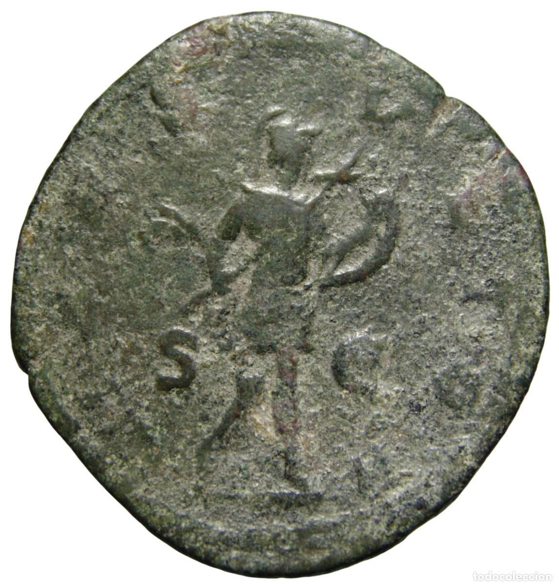 Monedas Imperio romano: Alejandro Severo (222-235 dC) Sestercio, Marte - Foto 2