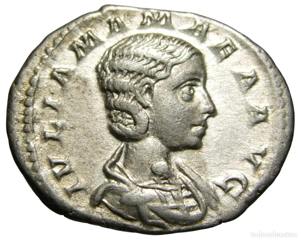 Monedas Imperio romano: Julia Mamaea AR Denarius (222 dC) Juno - Foto 1
