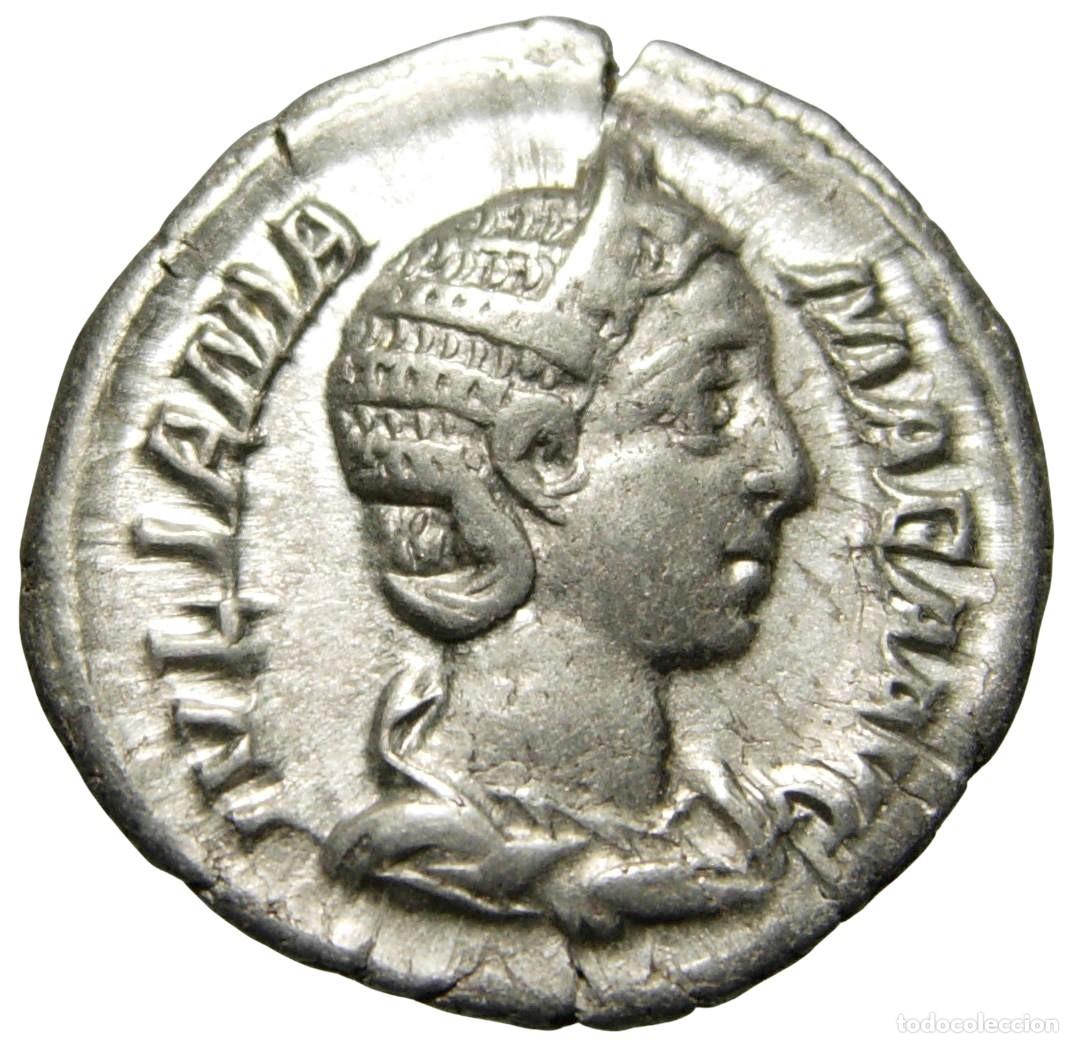 Monedas Imperio romano: Julia Mamaea AR Denarius (232 dC), Fecunditas