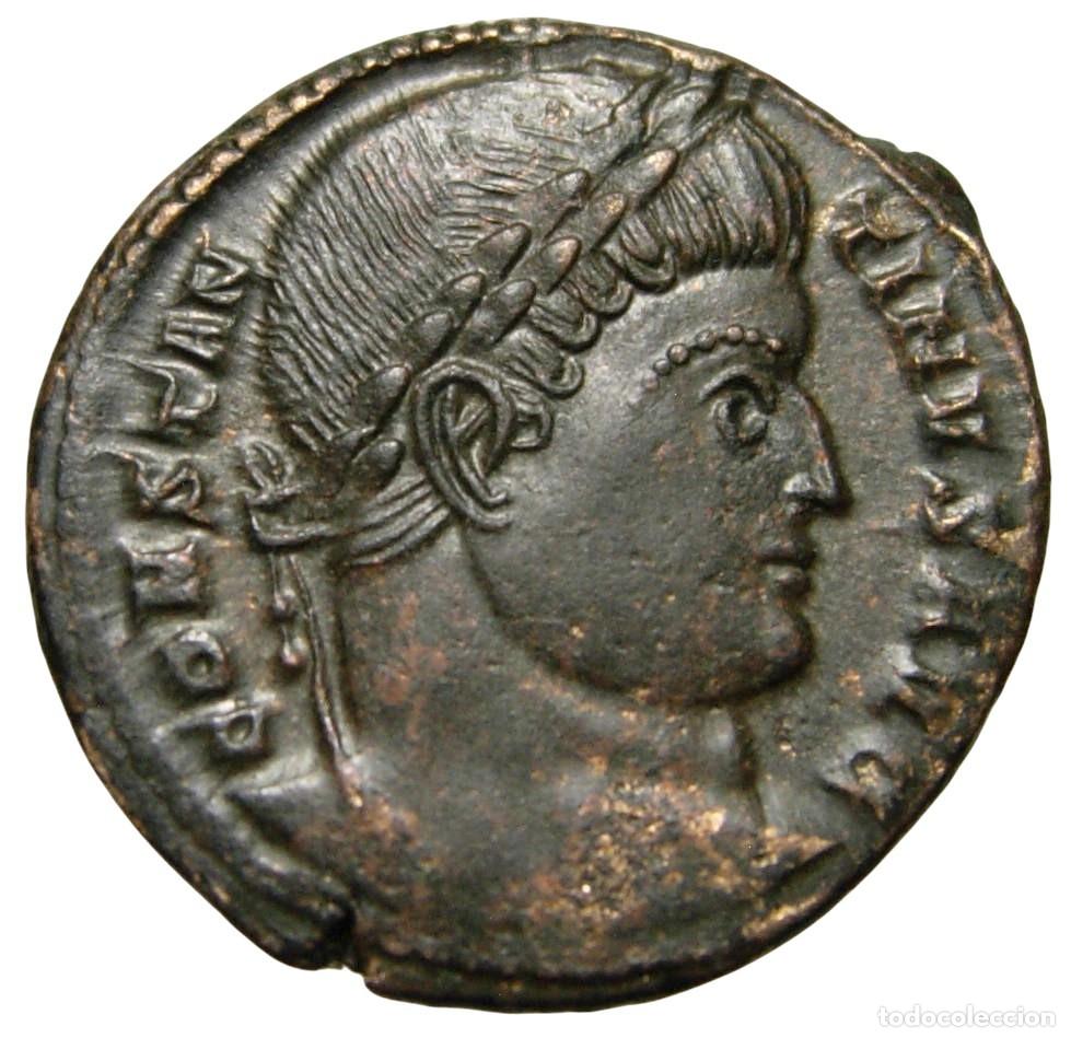 Monedas Imperio romano: Constantino I AE3 Centenionalis (323-324 dC), SARMATIA DEVICTA - Foto 2