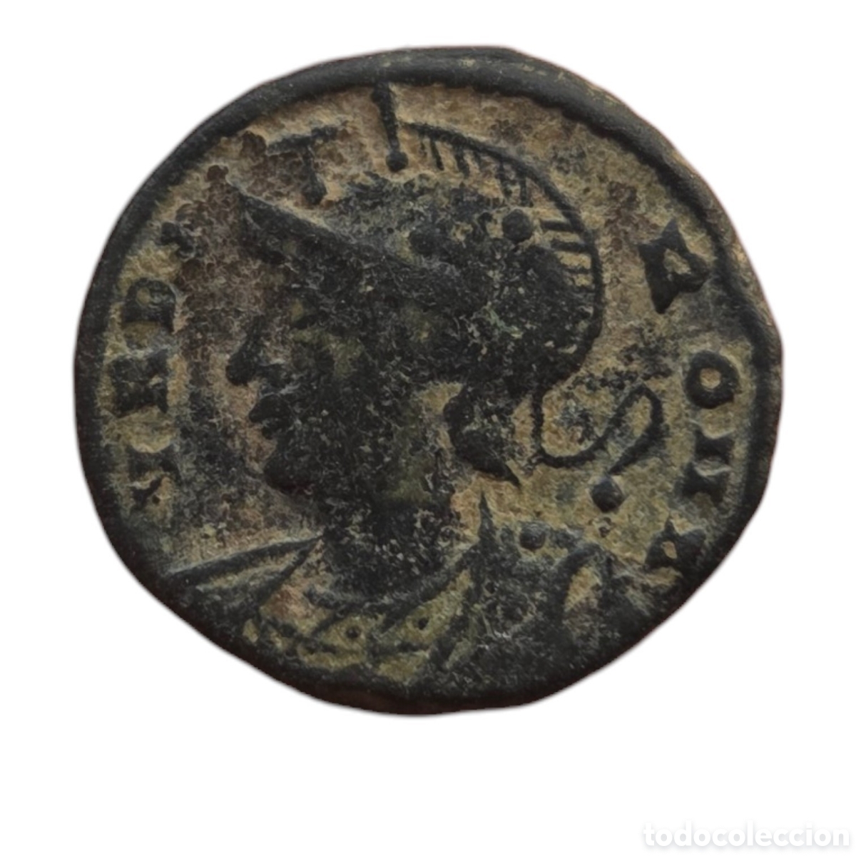 Monedas Imperio romano: Urbs Roma , letras al lado de las estrellas - Foto 2