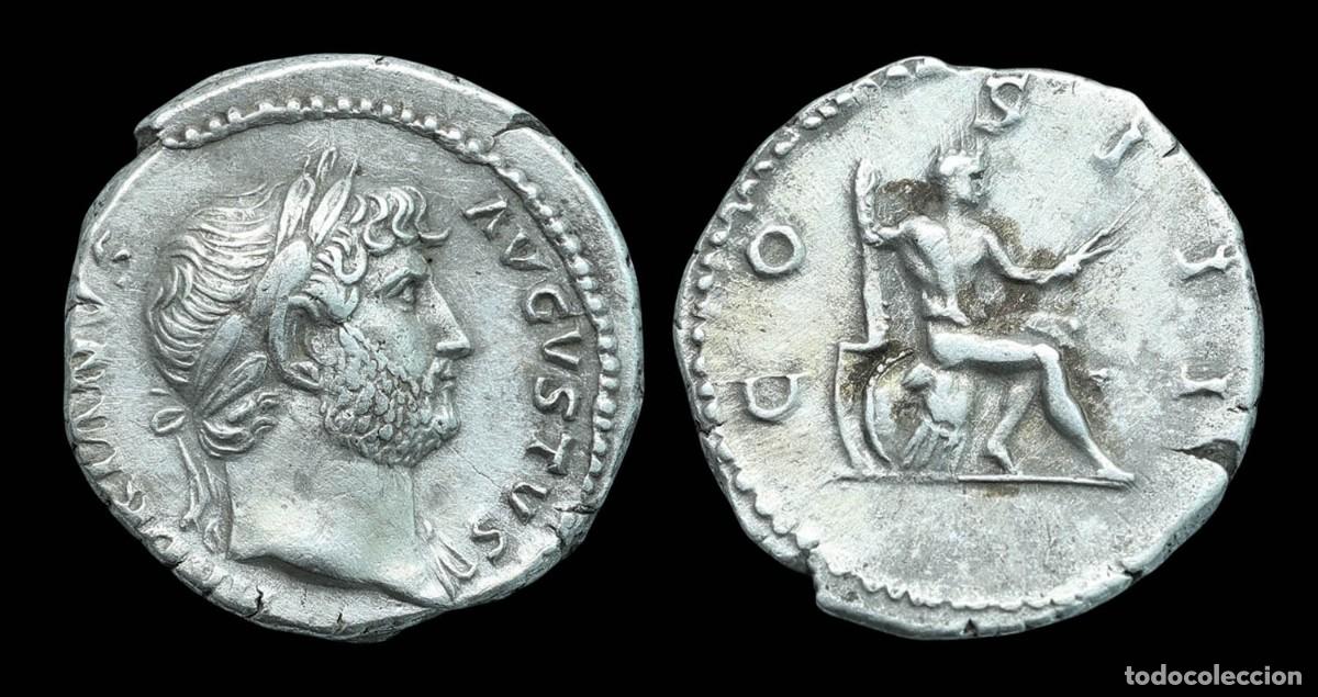 Monedas Imperio romano: Hadrian Denarius - COS III - 19 mm / 3,15 gr.