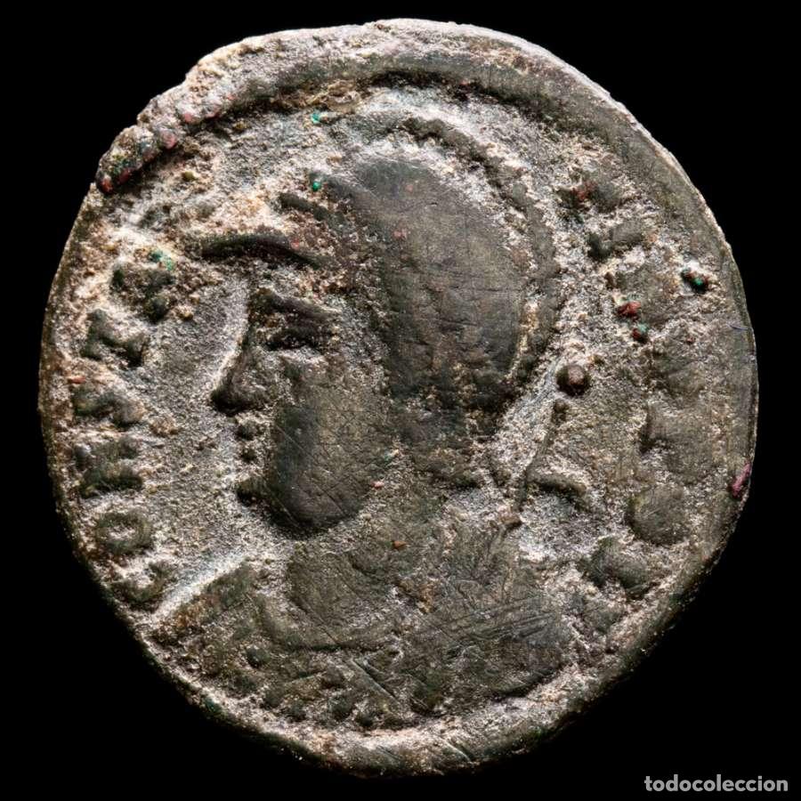 Monedas Imperio romano: Constantinopolis, Follis, Cizico. Victoria s/ proa / SMKA (4546)