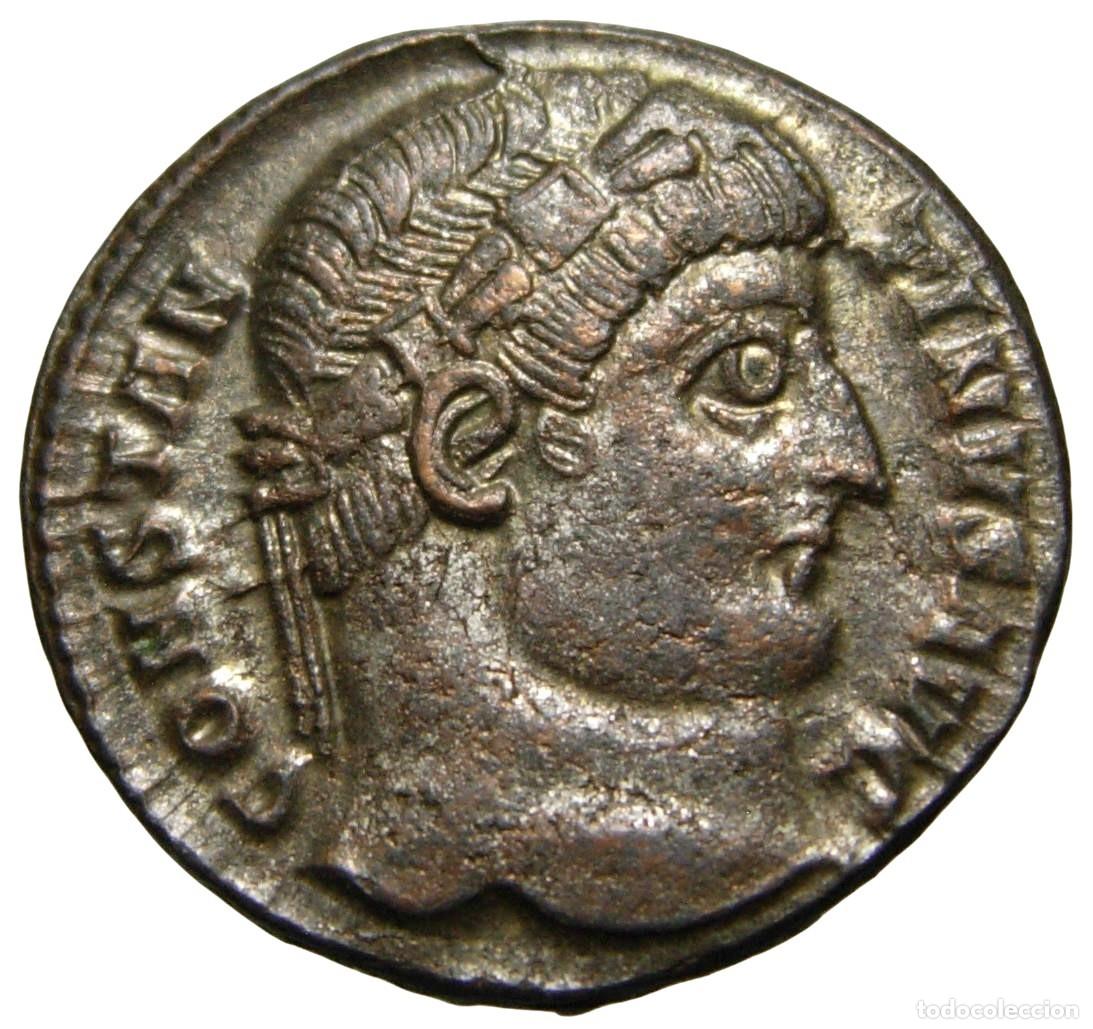 Monedas Imperio romano: Constantino I &AElig;3 Centenionalis (326-327 dC) - Foto 2