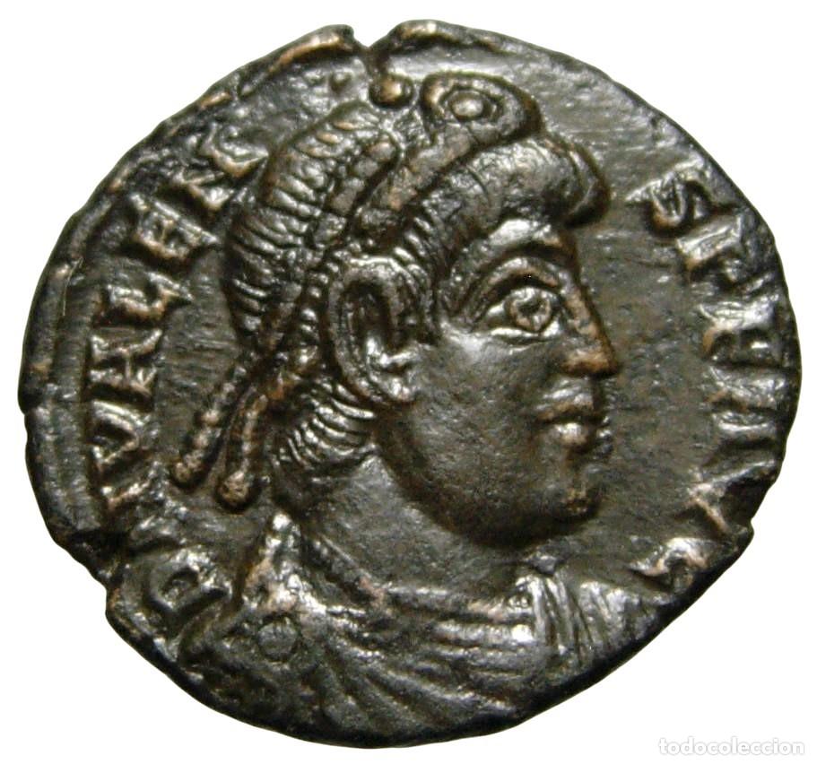 Monedas Imperio romano: Valens &AElig;3 Centenionalis (364-367 dC)