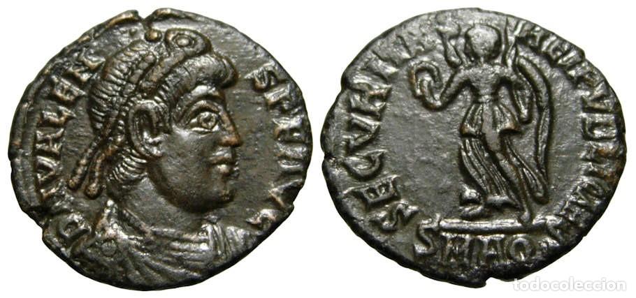 Monedas Imperio romano: Valens &AElig;3 Centenionalis (364-367 dC) - Foto 3