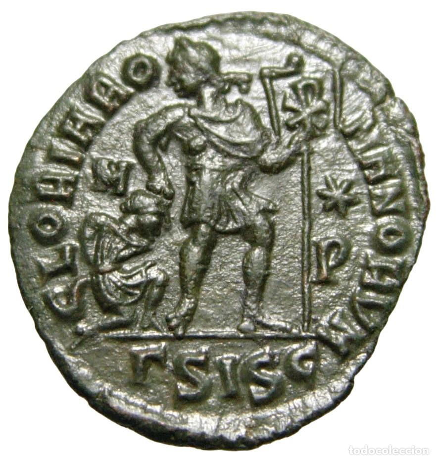 Monedas Imperio romano: Graciano &AElig;3 Centenionalis (367-375 dC) - Foto 2