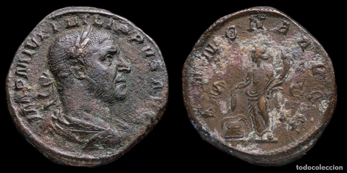 Monedas Imperio romano: Philippus I Sestertius - ANNONA AVGG S C - 30 mm / 18,65 gr.