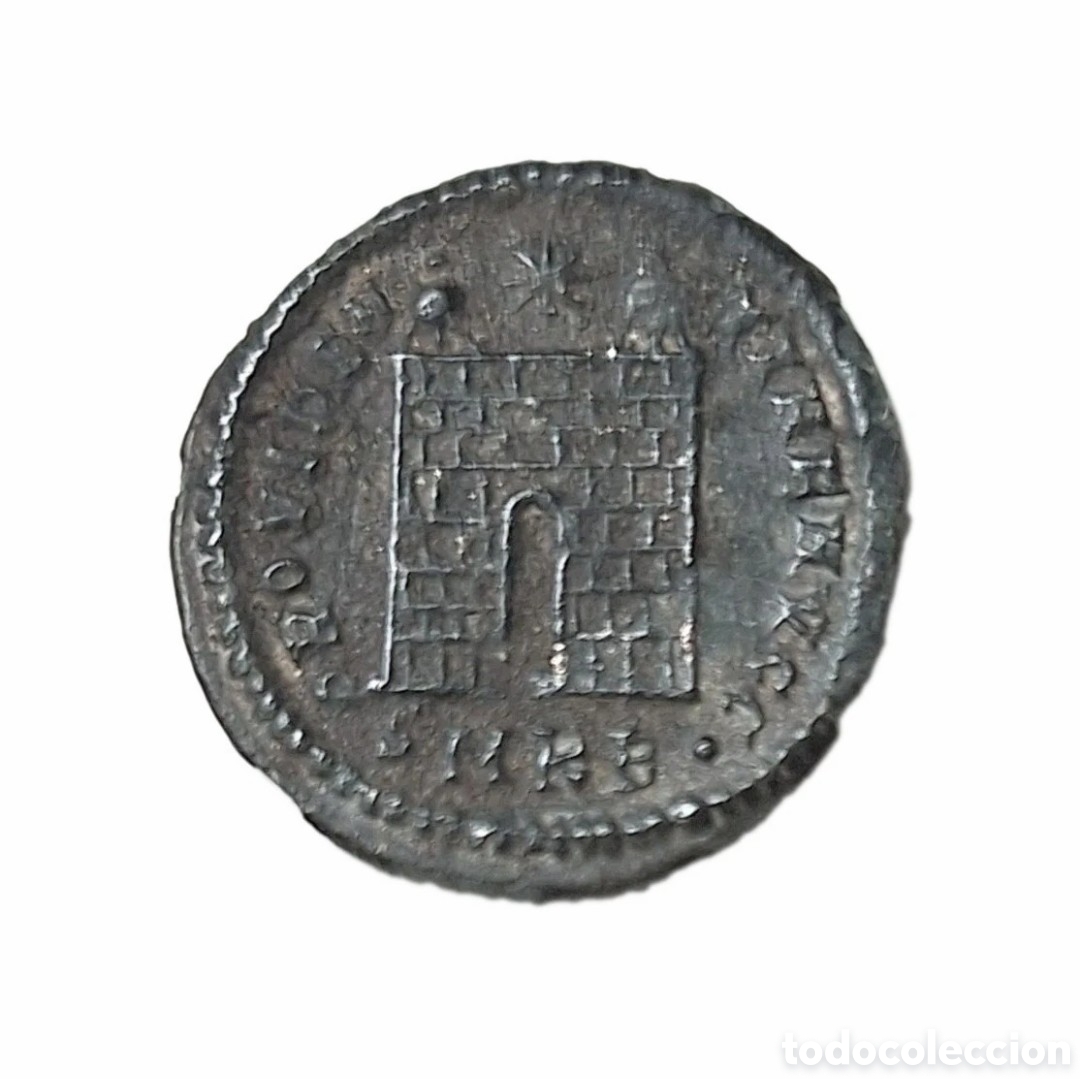 Monedas Imperio romano: Imperio Romano. Follis. Constanino I El Grande. SMK B. Kyzikos (C&iacute;cio, Turquia)