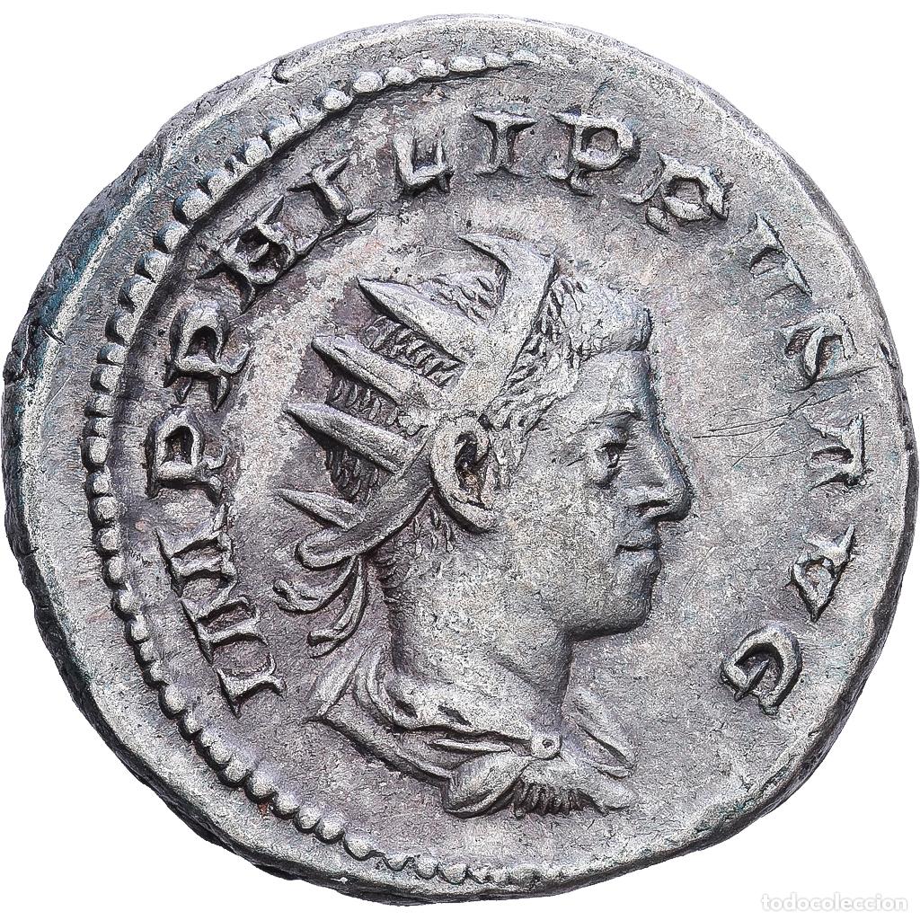 Monedas Imperio romano: [#1203397] Roman Empire, Philip II, Antoninianus, 249, Rome, Vell&oacute;n, MBC