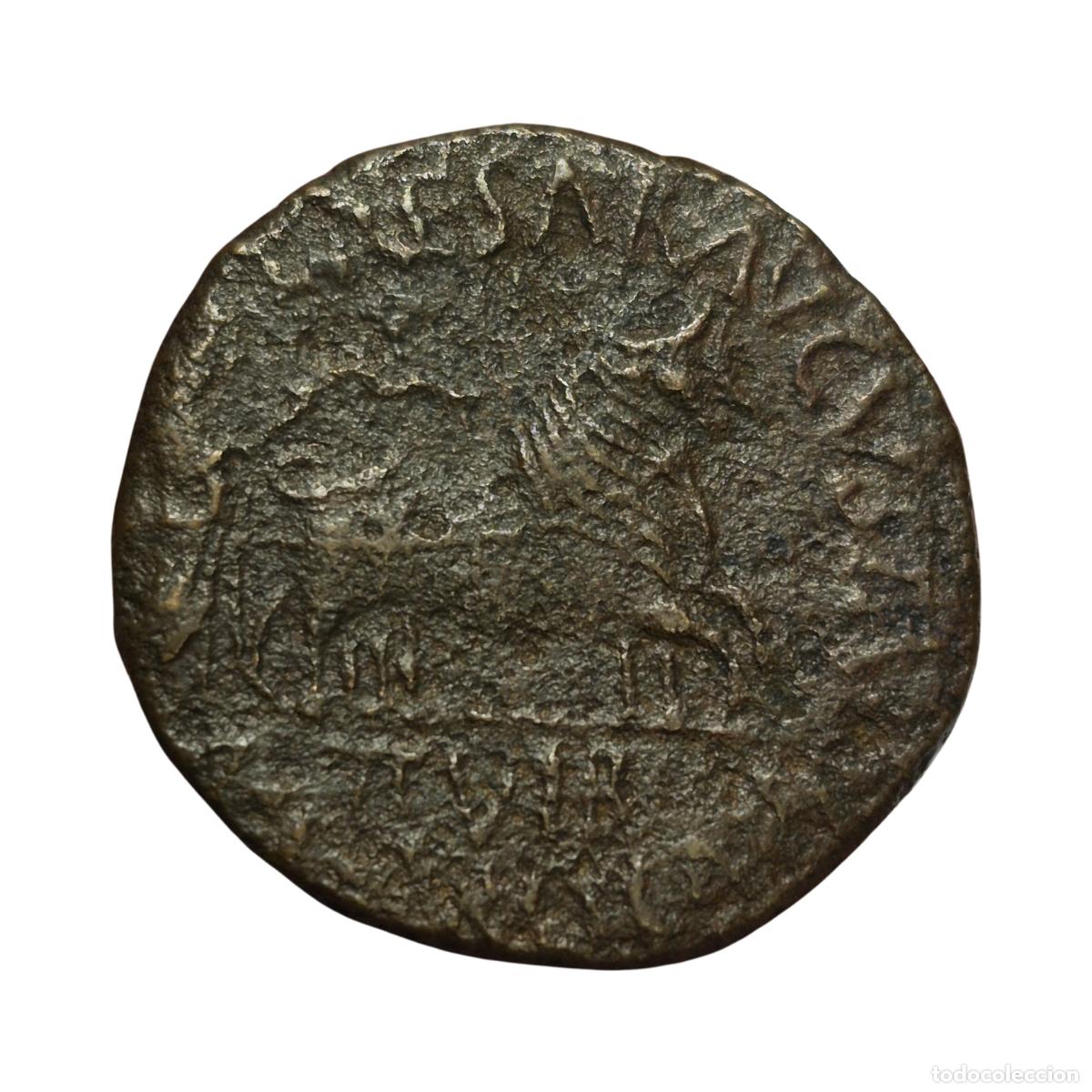 Monedas Imperio romano: NT/ AS IBERORROMANO AUGUSTO CAESARAUGUSTA (A1693) - Foto 2