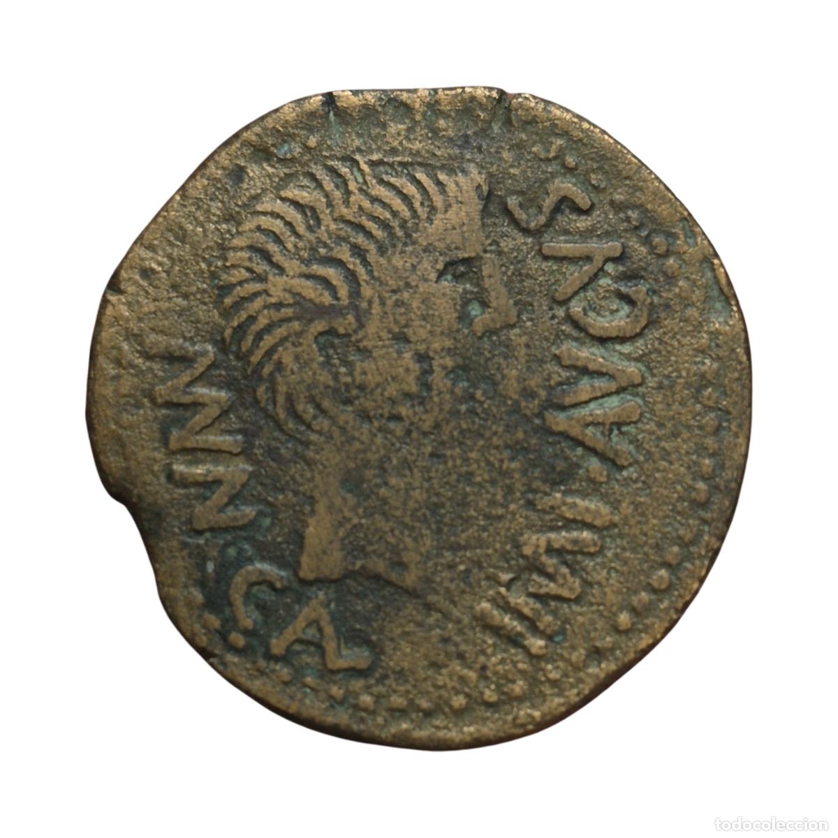 Monedas Imperio romano: NT/ AS IBERORROMANO AUGUSTO CALAGURRIS (A1696)