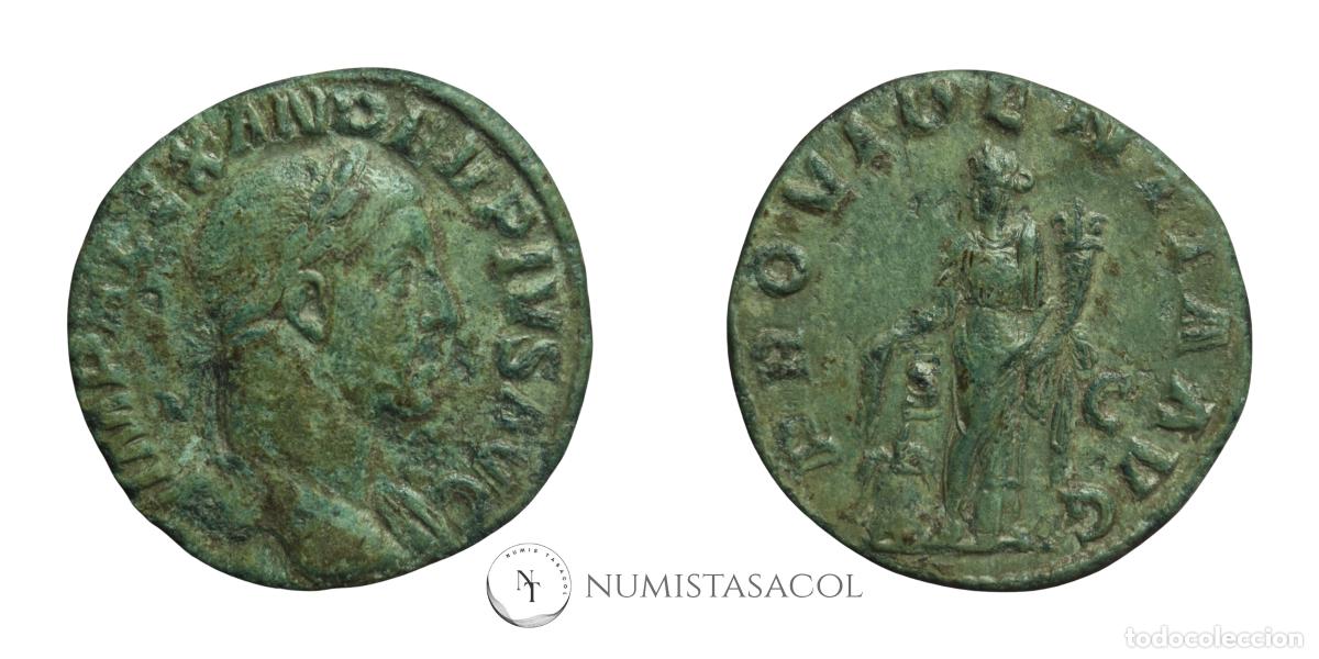 Monedas Imperio romano: NT/ SESTERCIO ALEJANDRO SEVERO REV. PROVIDENTIA (A1702) - Foto 3