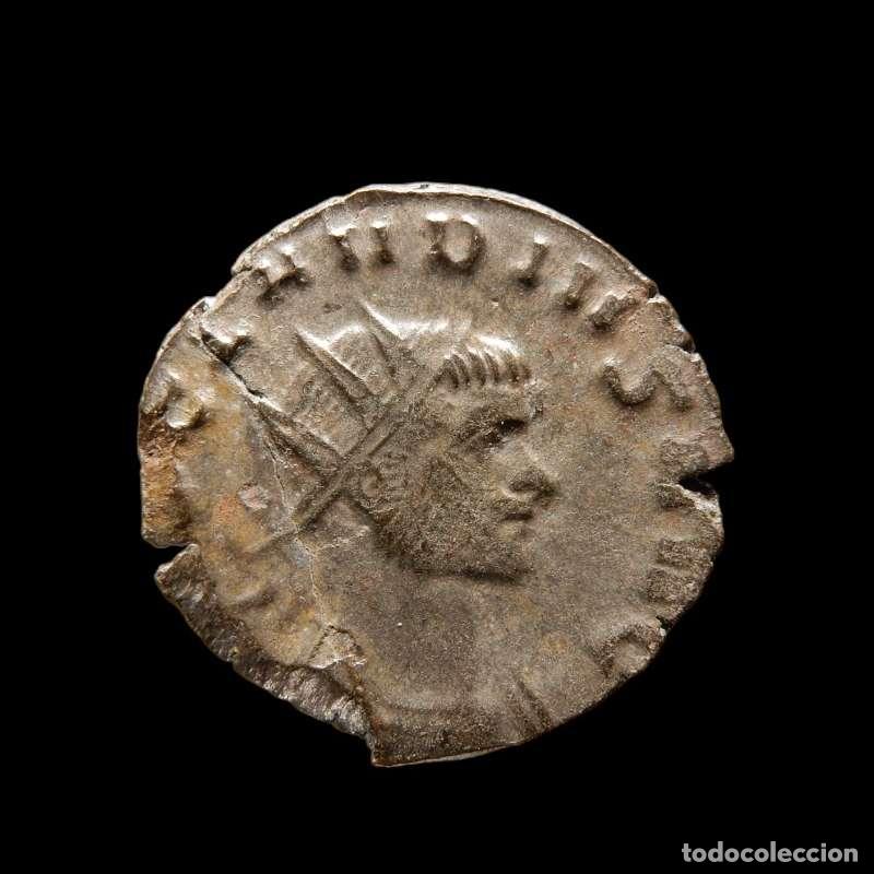 Monedas Imperio romano: Claudio II Antoniniano Roma GENIVS EXERCI Genio