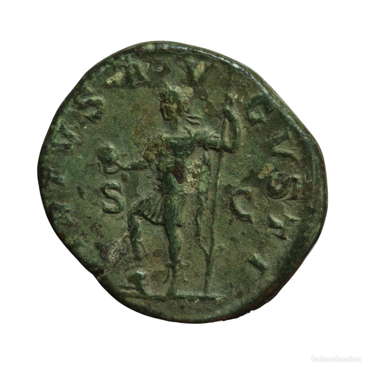Monedas Imperio romano: NT/ SESTERCIO ALEJANDRO SEVERO REV. VIRTUS (A1716) - Foto 2