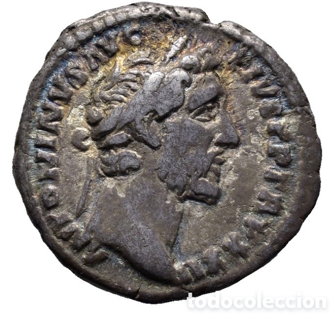 Monedas Imperio romano: Antonino P&iacute;o (138-161). Roma. Denario.Peso: 2,7 g.