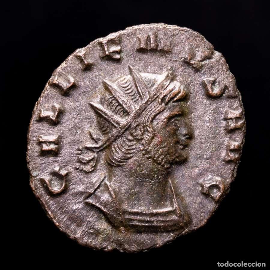 Monedas Imperio romano: Gallieno. &AElig; Antoniniano. Roma. ABVNDANTIA AVG. Busto vestido******
