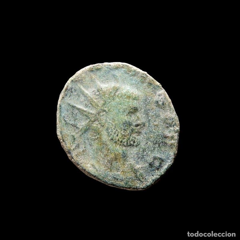 Monedas Imperio romano: Claudio II, Antoniniano, Roma, bronce. FIDES EXERCI. A130-M