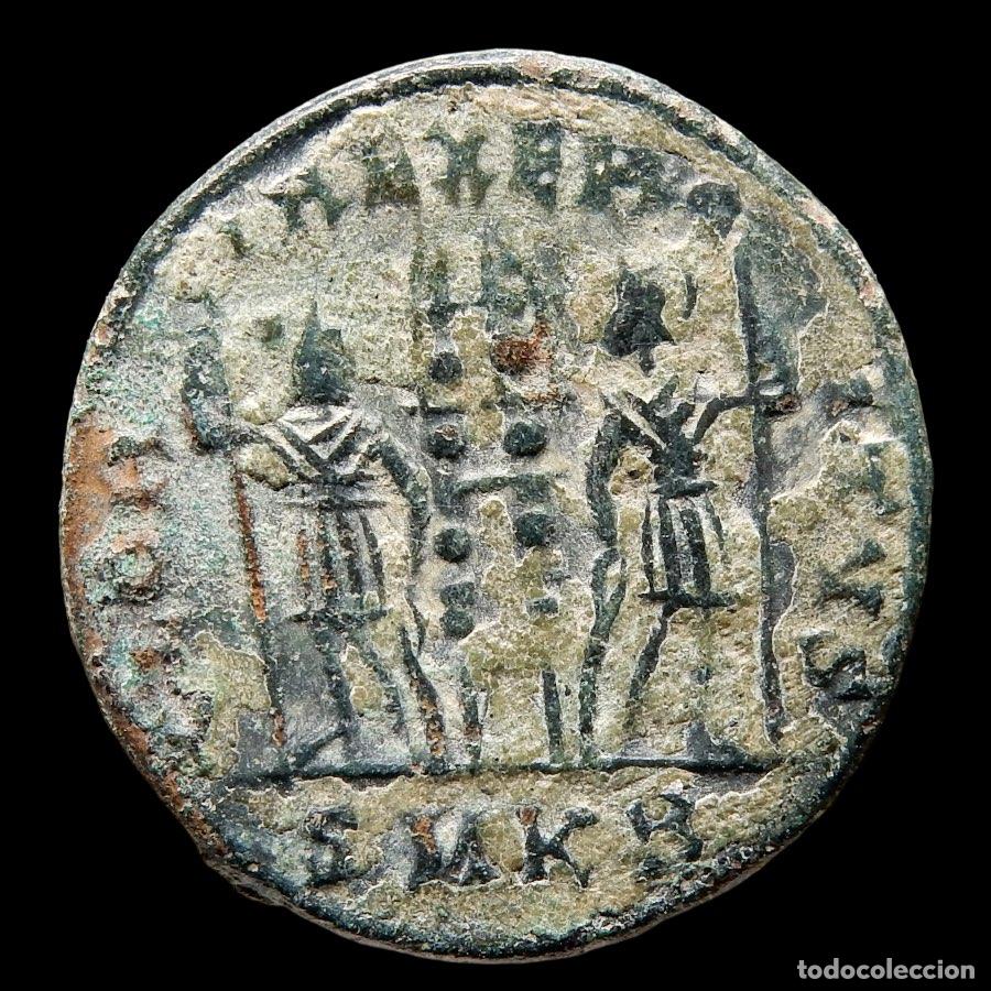 Monedas Imperio romano: Constante, &aelig; Follis Cyzico. A147-M