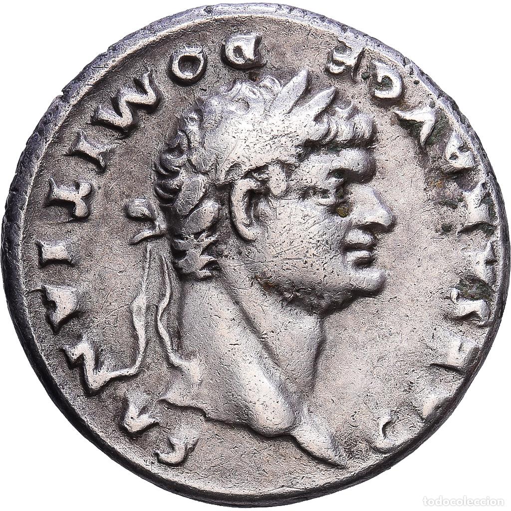 Monedas Imperio romano: [#1547469] Roman Empire, Domitian, Denarius, 76-77, Rome, Plata, BC+, Cohen:47, RIC:921