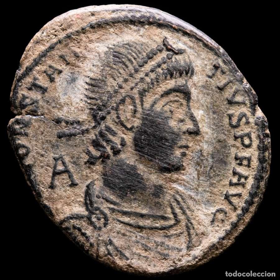 Monedas Imperio romano: Constancio II AE Maiorina. Aquileia. FEL TEMP REPARATIO - A (4929)