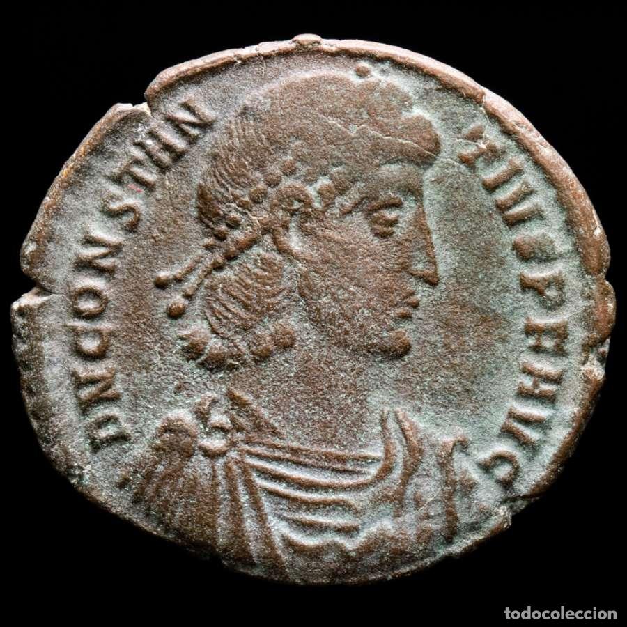 Monedas Imperio romano: Constancio II Maiorina Constantinopla - &Gamma; / CONSA✩ (4937)