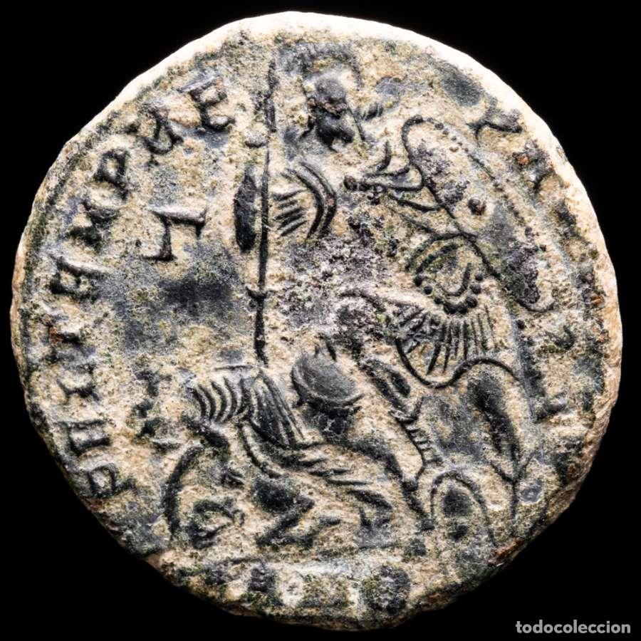 Monedas Imperio romano: Constancio II AE Maiorina Antioquia - FEL TEMP REPARATIO - &Gamma; / AN&Theta;