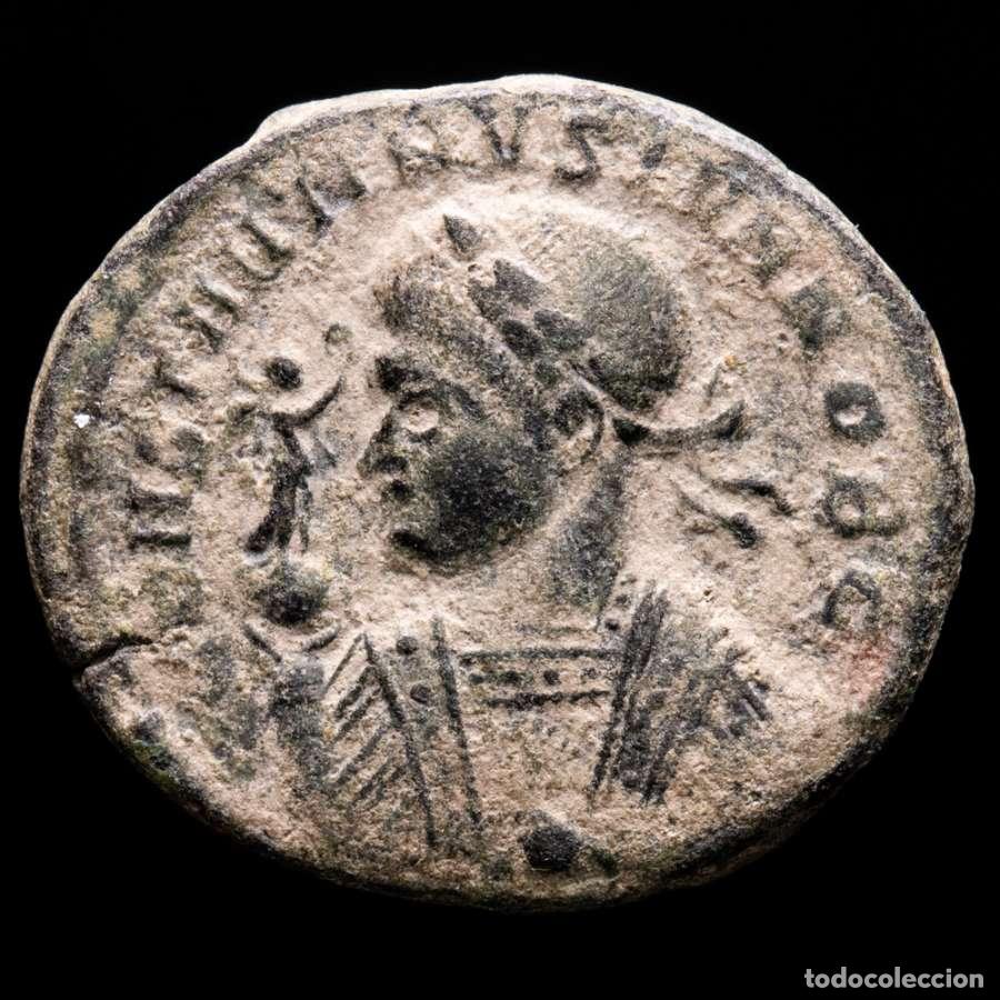 Monedas Imperio romano: Constantino II - Follis Trier BEATA TRANQUILLITAS / VOT XX / &middot;PTR&middot;
