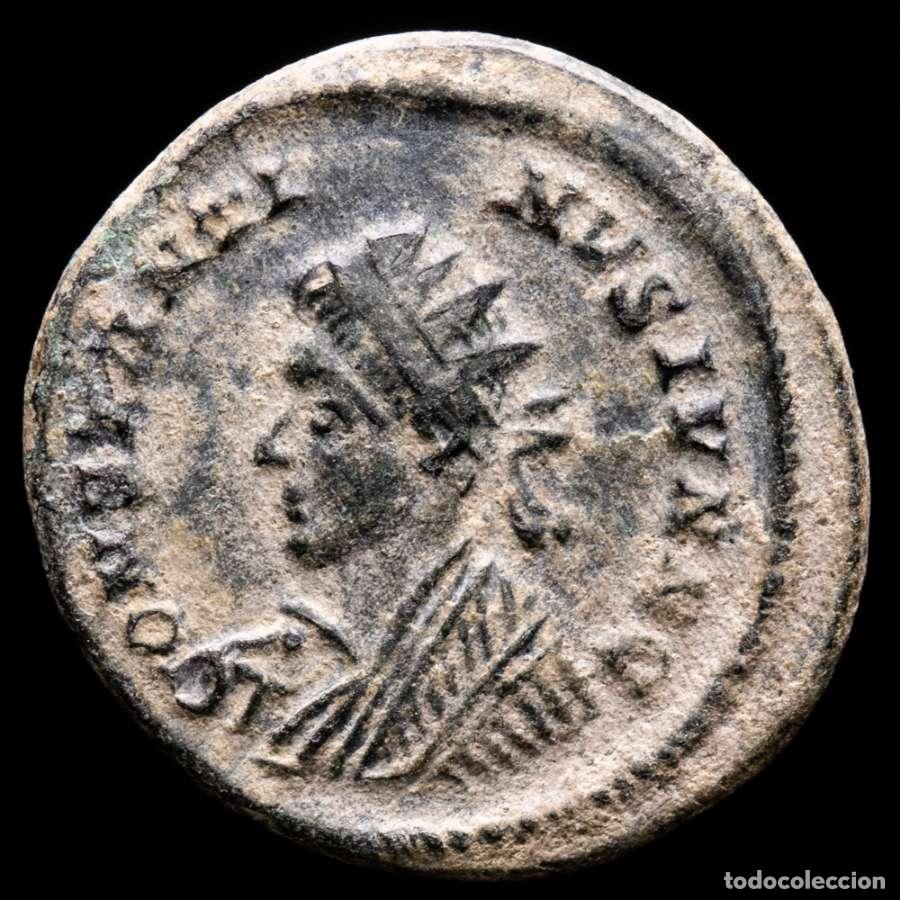 Monedas Imperio romano: Constantino II &AElig; Follis Radiado de Londres BEATA TRANQVLLITAS PLON
