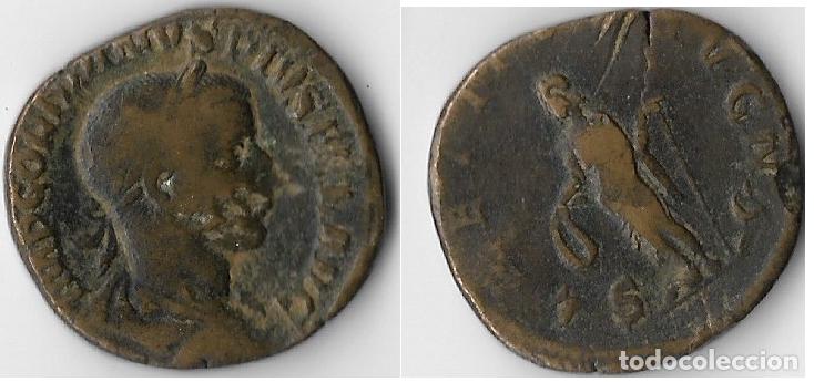 Monedas Imperio romano: SESTERCIO - ALEJANDRO SEVERO -ROMA 222/235 MBC (PRECIOSA PATINA)