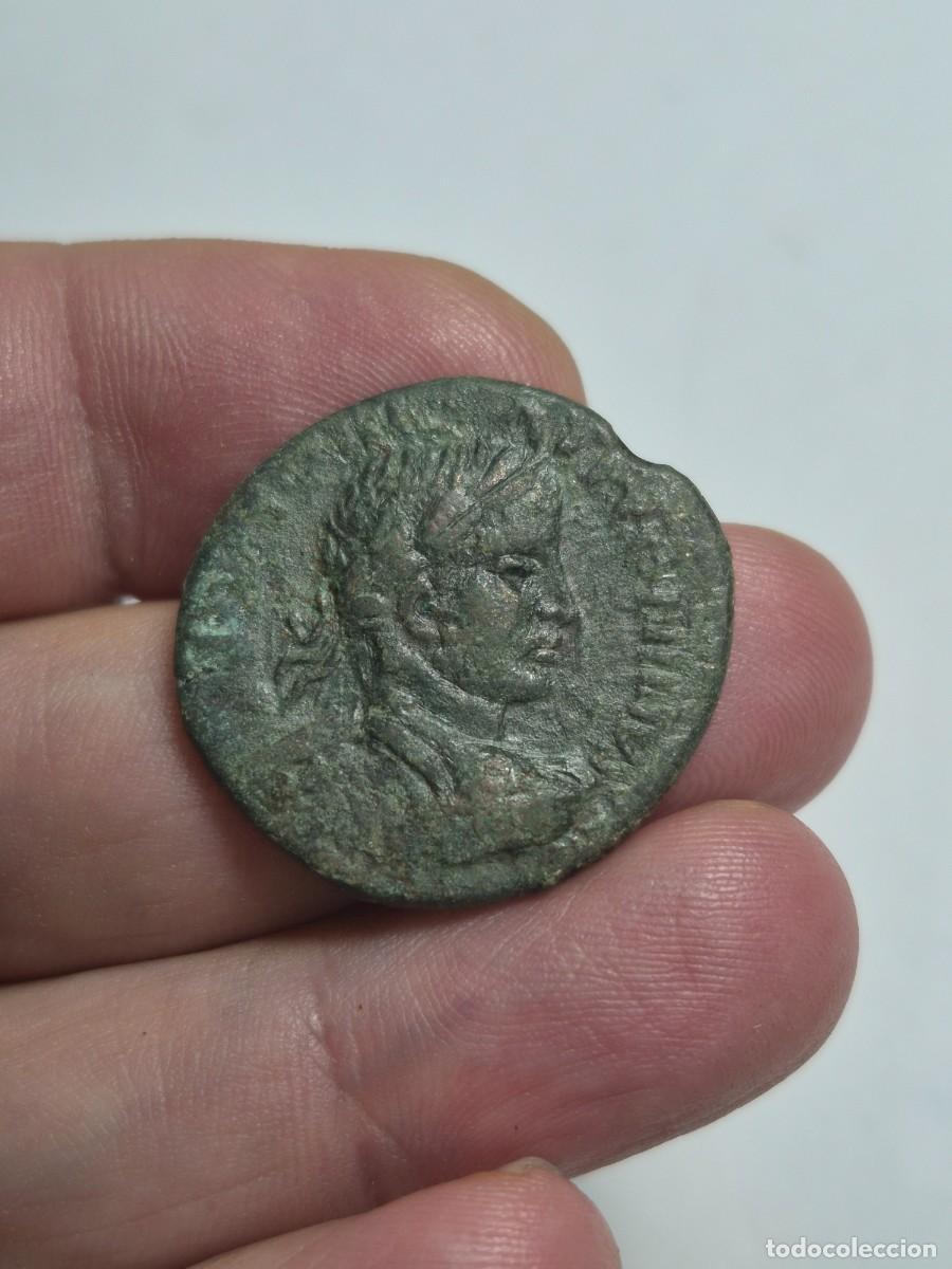 Monedas Imperio romano: NT/ BRONCE GRECORROMANO HELIOGABALO NICOPOLIS CON NIKE VICTORIA 11,93 GR (A1775)