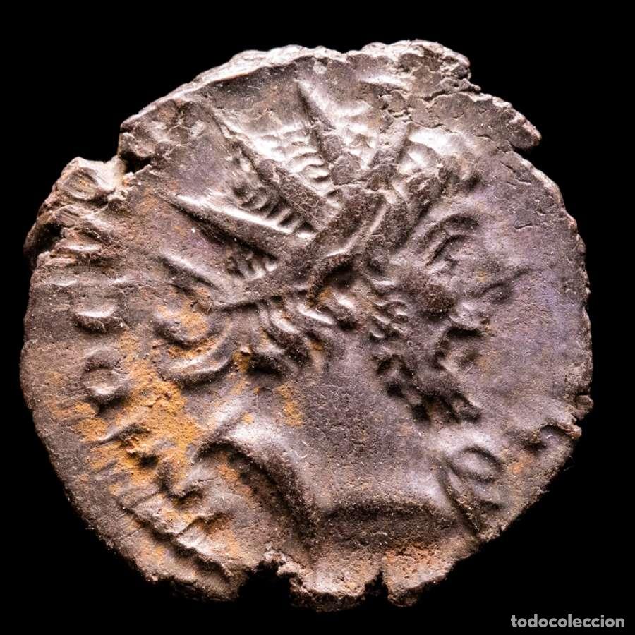 Monedas Imperio romano: Victorino (269-271 dC) Antoniniano Treveri PIETAS AVG Piedad