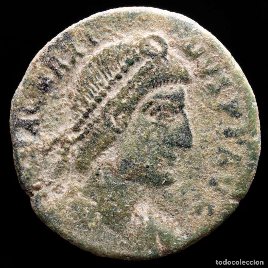 Monedas Imperio romano: Magno Maximo. Maiorina, Arles, REPARATIO REIPVB / TCON (6062)