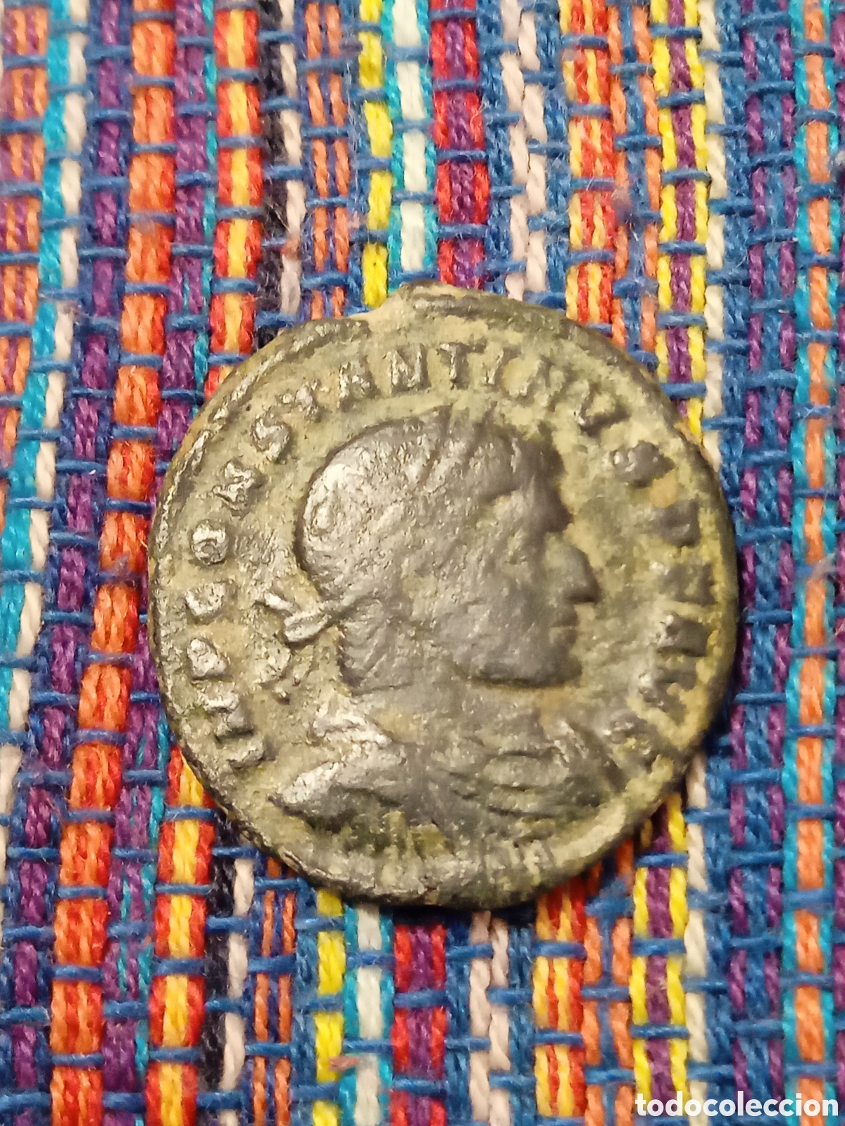Monedas Imperio romano: 2CAJ-FOLLIS DE CONSTANTINO I (306-337 d.C.) CECA DE ARLES FRANCIA PRIMER EMPERADOR CRISTIANO