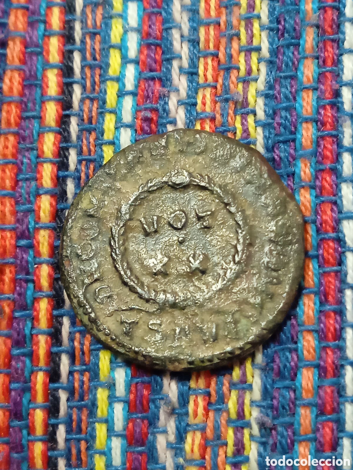 Monedas Imperio romano: 2CAJ-FOLLIS DE CONSTANTINO I (306-337 d.C.) CECA DE TESAL&Oacute;NICA PRIMER EMPERADOR CRISTIANO