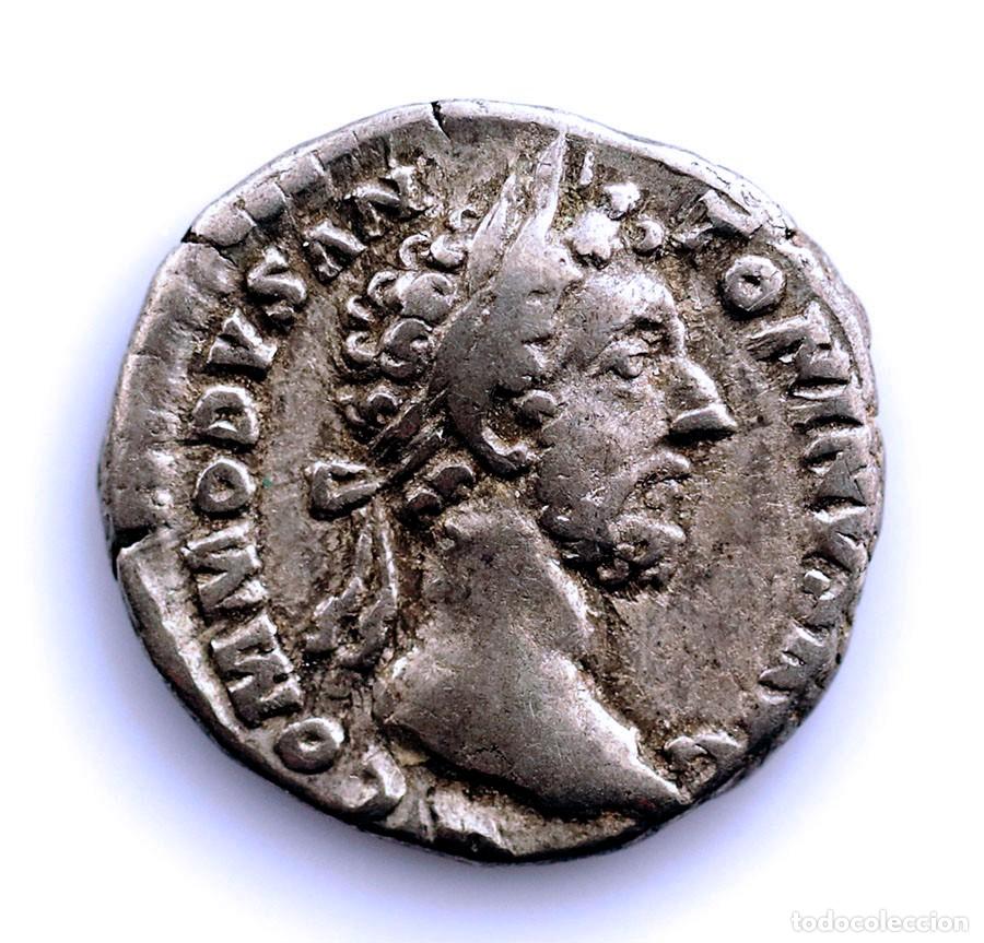 Monedas Imperio romano: SC. Roma-Comodo. Denario 190 d.C. Roma. Plata 2,9 g.