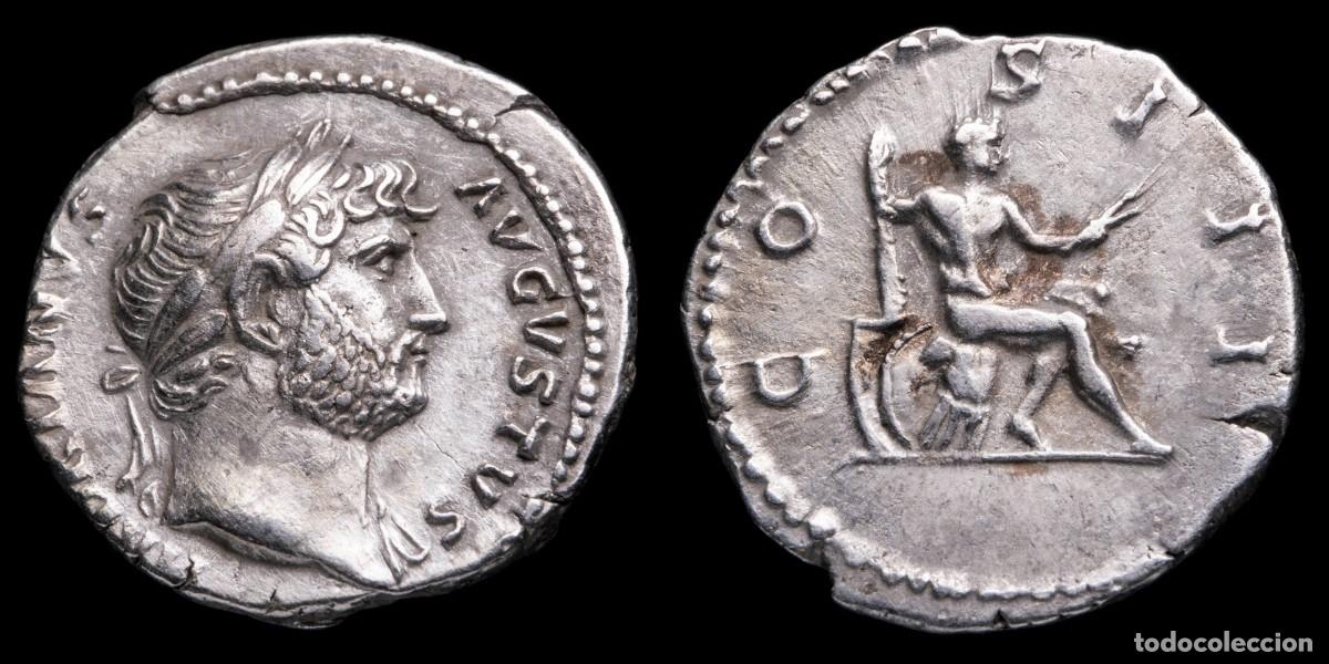 Monedas Imperio romano: Hadrian Denarius - COS III - 19 mm / 3,15 gr.