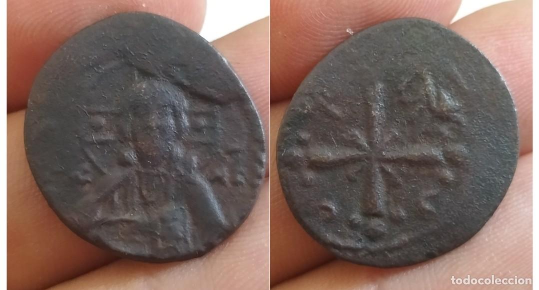 Monedas Imperio romano: Follis bizantino NICEFORO III 1078 1081.