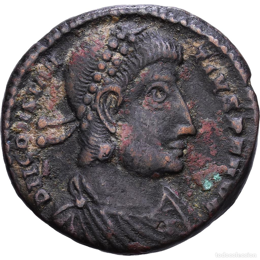 Monedas Imperio romano: [#1547489] Roman Empire, Constantius II, Maiorina, 350, Siscia, Bronce, MBC, RIC:282