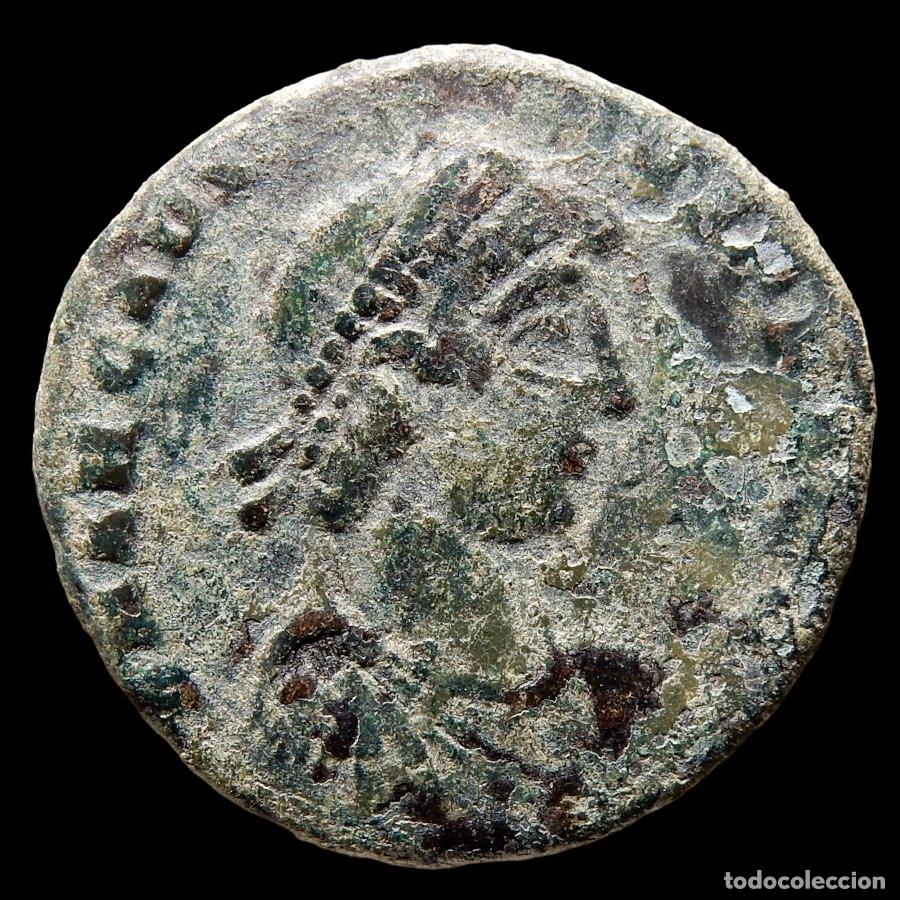 Monedas Imperio romano: Arcadio - Maiorina bronce Nicomedia GLORIA ROMANORVM ANTB. A201-M