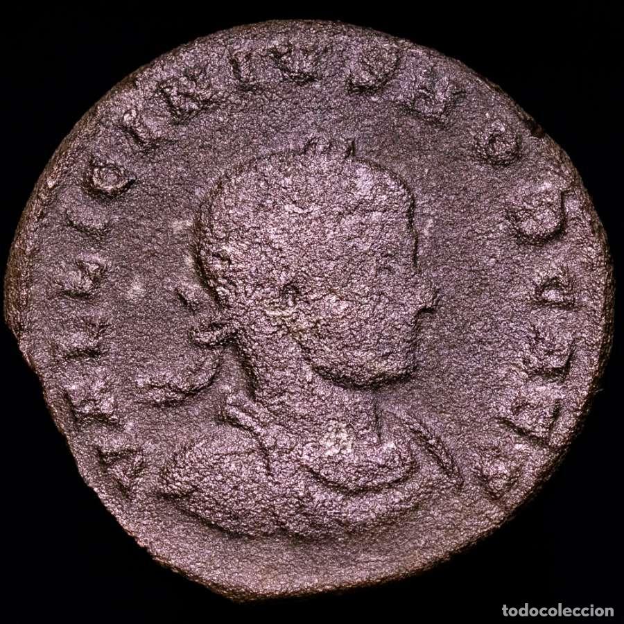 Monedas Imperio romano: Licinio II 317-324 dC Follis IOVI CONSERVATORI C-S / TARL Jupiter