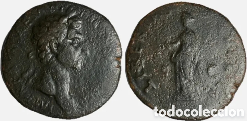 Monedas Imperio romano: Sestercio Nerva 97 d.C.