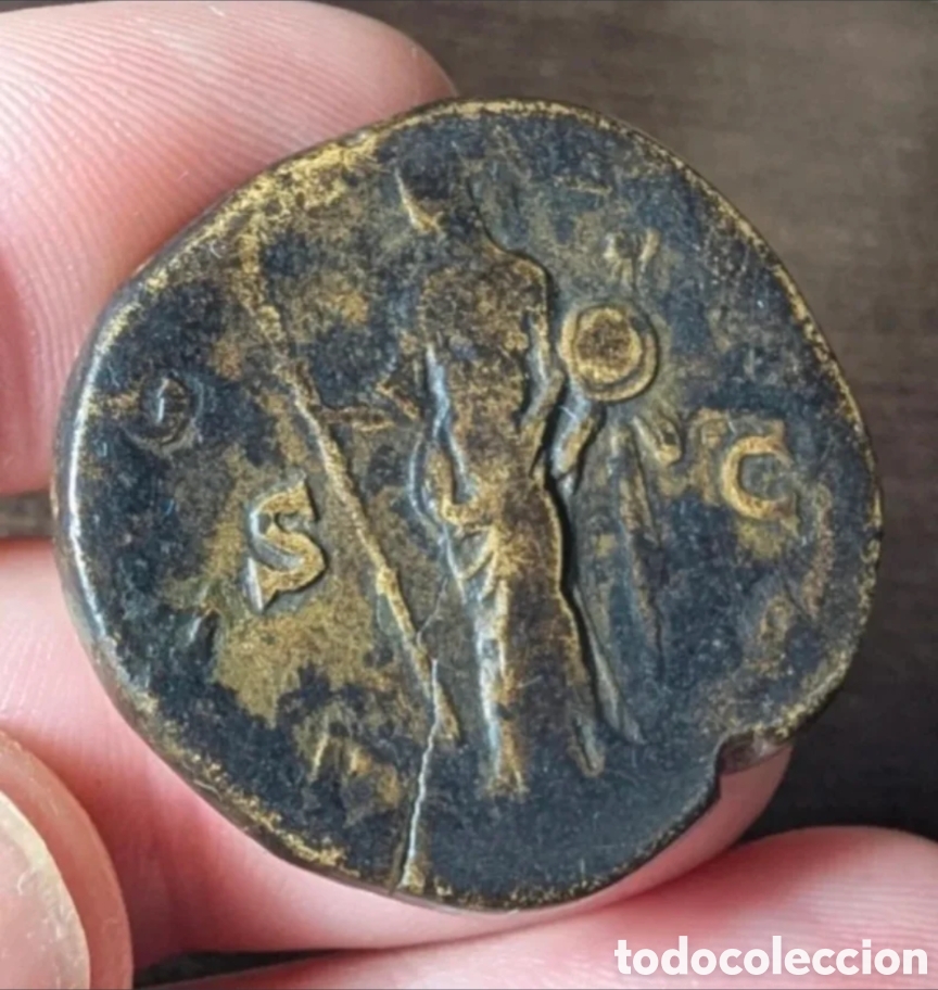 Monedas Imperio romano: Sestercio Faustina I La Mayor 141 d.C. Roma - Foto 5