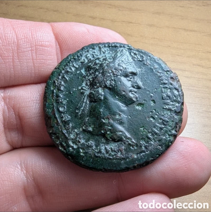 Monedas Imperio romano: Sestercio Domiciano 88-89 d.C. Roma