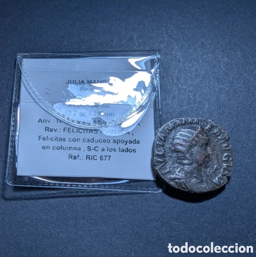 Monedas Imperio romano: Dupondio Julia Mamaea 228 d.C. - Foto 4