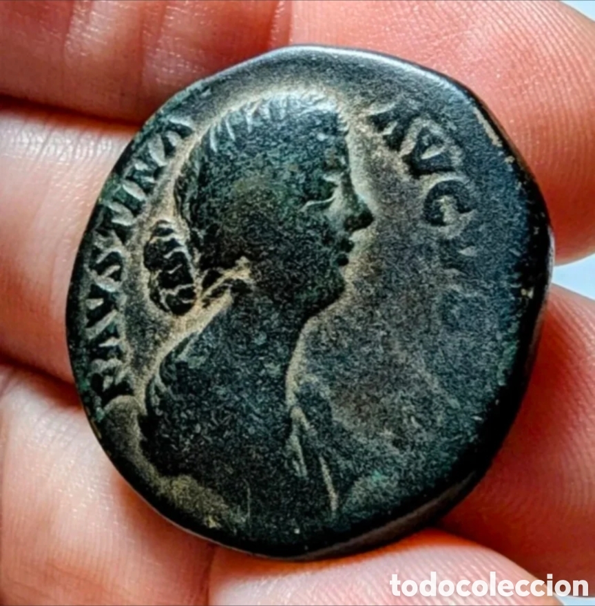 Monedas Imperio romano: Sestercio Faustina II La Menor 161-176 d.C. - Foto 2